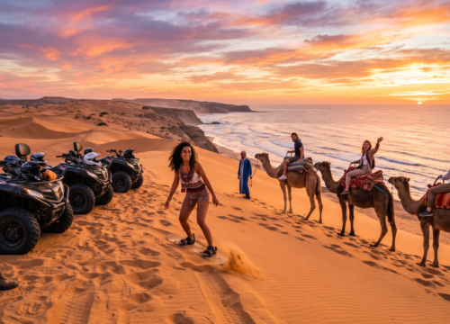 Sunset Sandboarding, Camel Ride, Quad Bike & Moroccan Dinner From Agadir & Taghazout