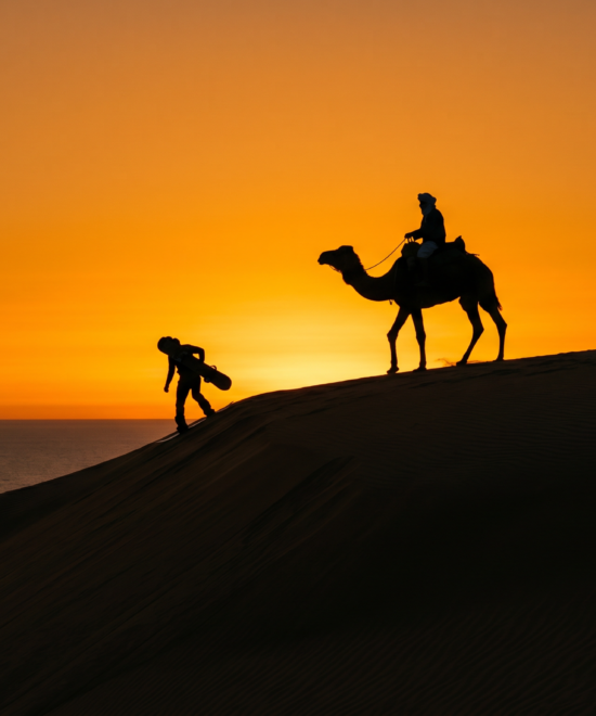 Sunset Sandboarding & Camel Ride From Taghazout & Agadir